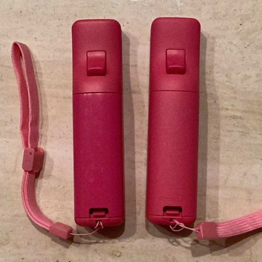 Nintendo Wii Remotes Controller OEM Lot Of 2 Pink Remote Authentic